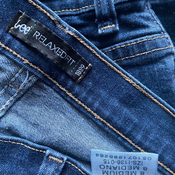 Lee Relaxed Fit 1889, Lee Dark Wash Denim Jeans, Lee Denim Pants, Womens Jeans - Picture 8 of 14